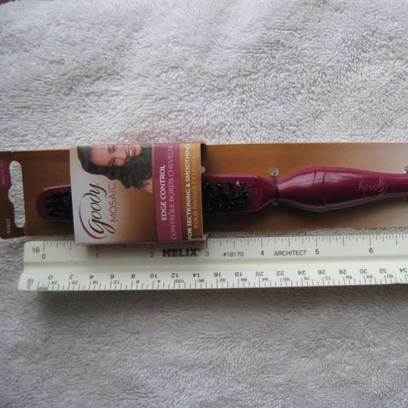Goody Mosaic Edge Control Sectioning Smoothing Hair Brush Comb Pick Narrow Part - Picture 4 of 12